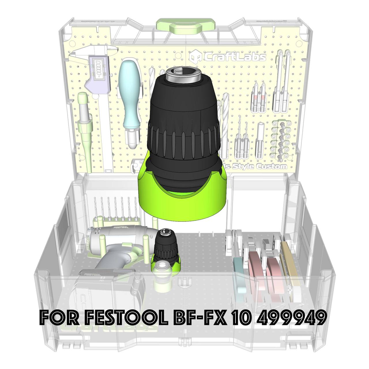 Держатель для Festool BF-FX 10 499949 FastFix 1-10мм — фото 1